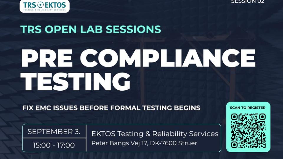 Åben laboratoriesession: PRE-COMPLIANCE-TEST